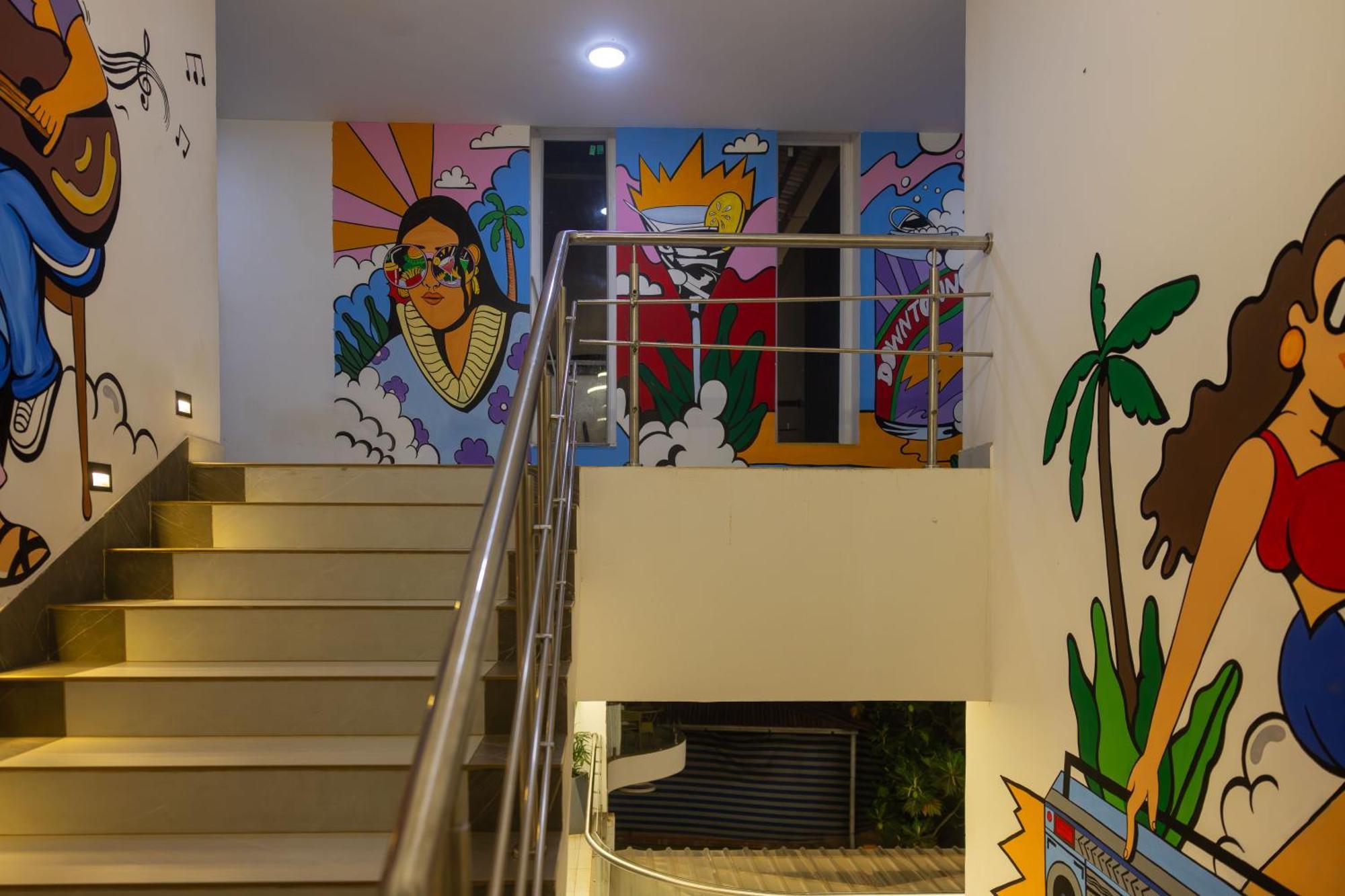 Downtown Hostels - Anjuna Bagian luar foto